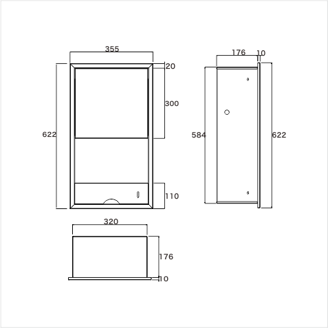 隱藏式干手柜G26406A 產(chǎn)品圖 1