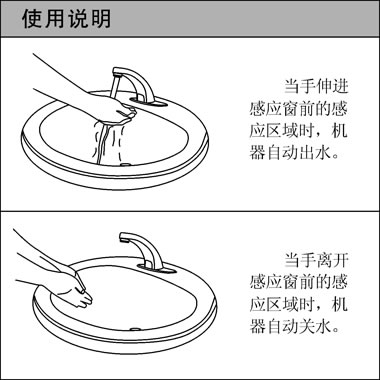 潔博利單冷感應(yīng)水龍頭功能說(shuō)明